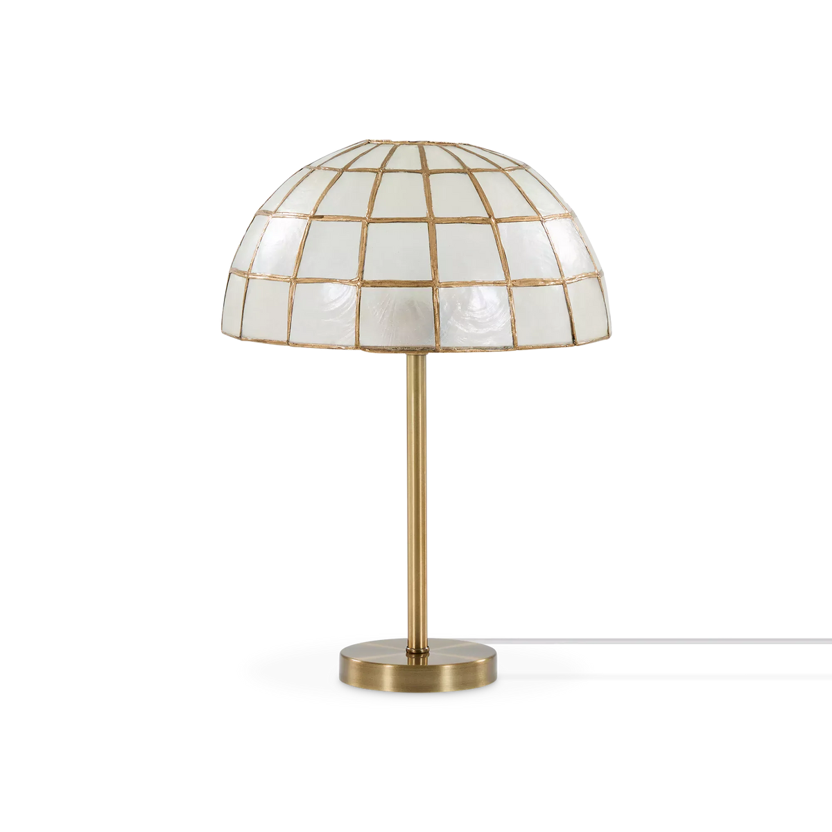 Freedom - Lampe de table en coquillage de capiz
