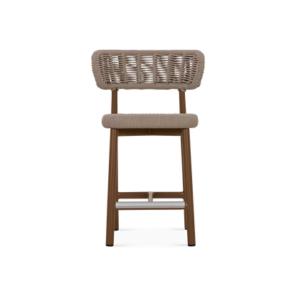 Lady - Outdoor Rope Counter Height Stool