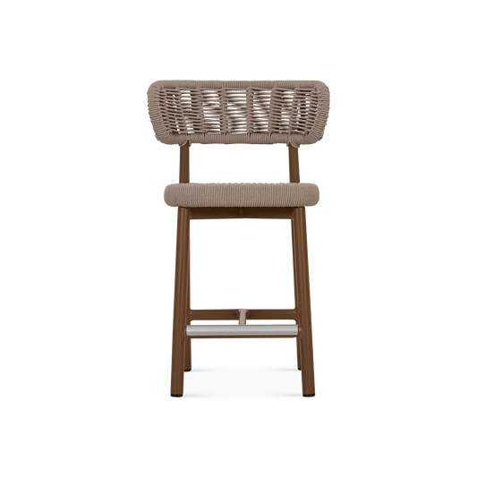 Lady - Outdoor Rope Counter Height Stool