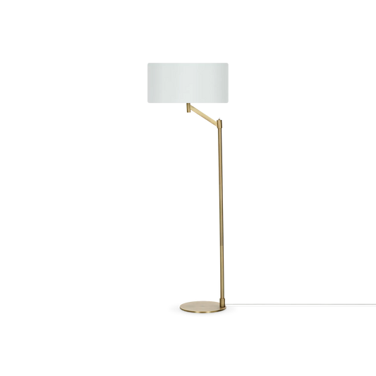 Cassio - floor lamp in matte brass
