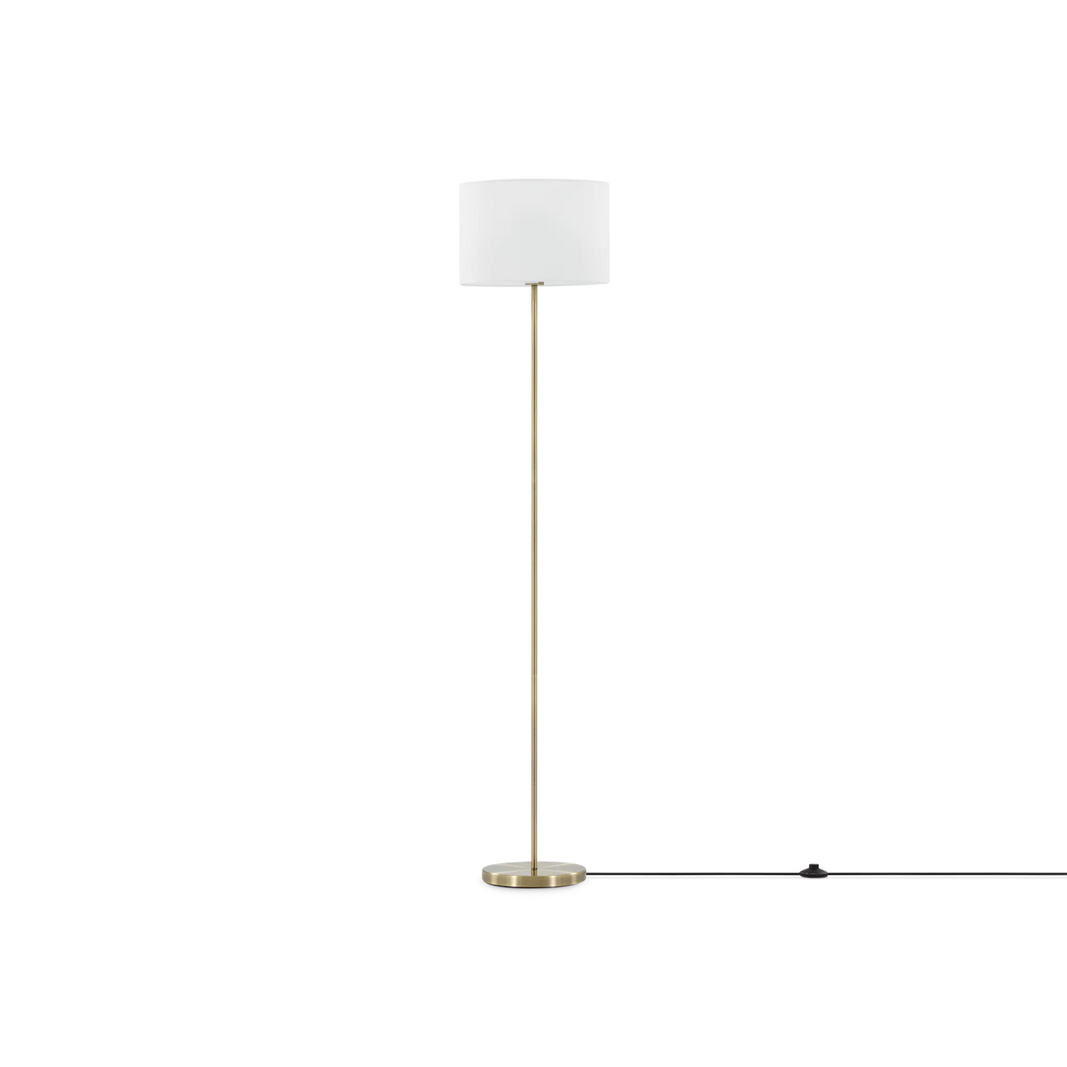 Hotel - aged brass floor lamp