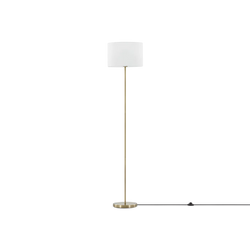 Hotel - aged brass floor lamp