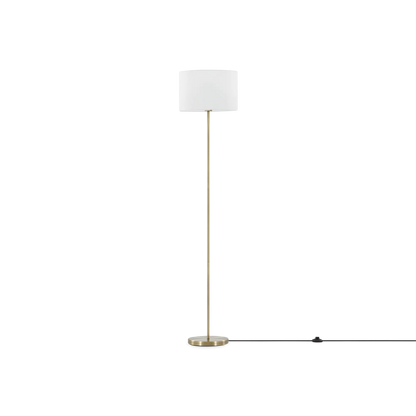 Hotel - aged brass floor lamp