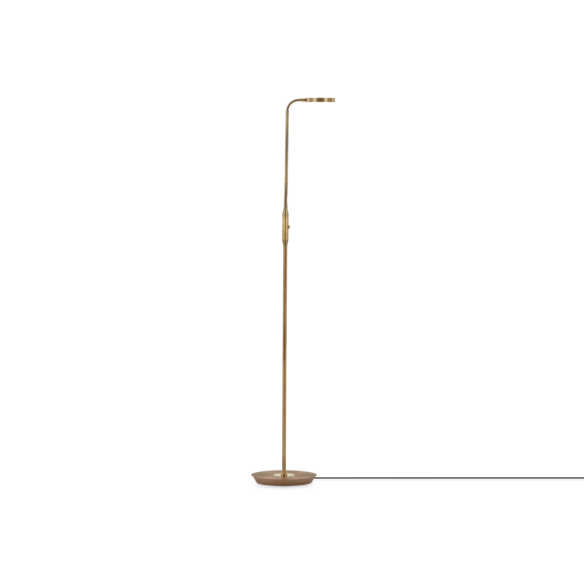 Monza - ajustable brass floor lamp