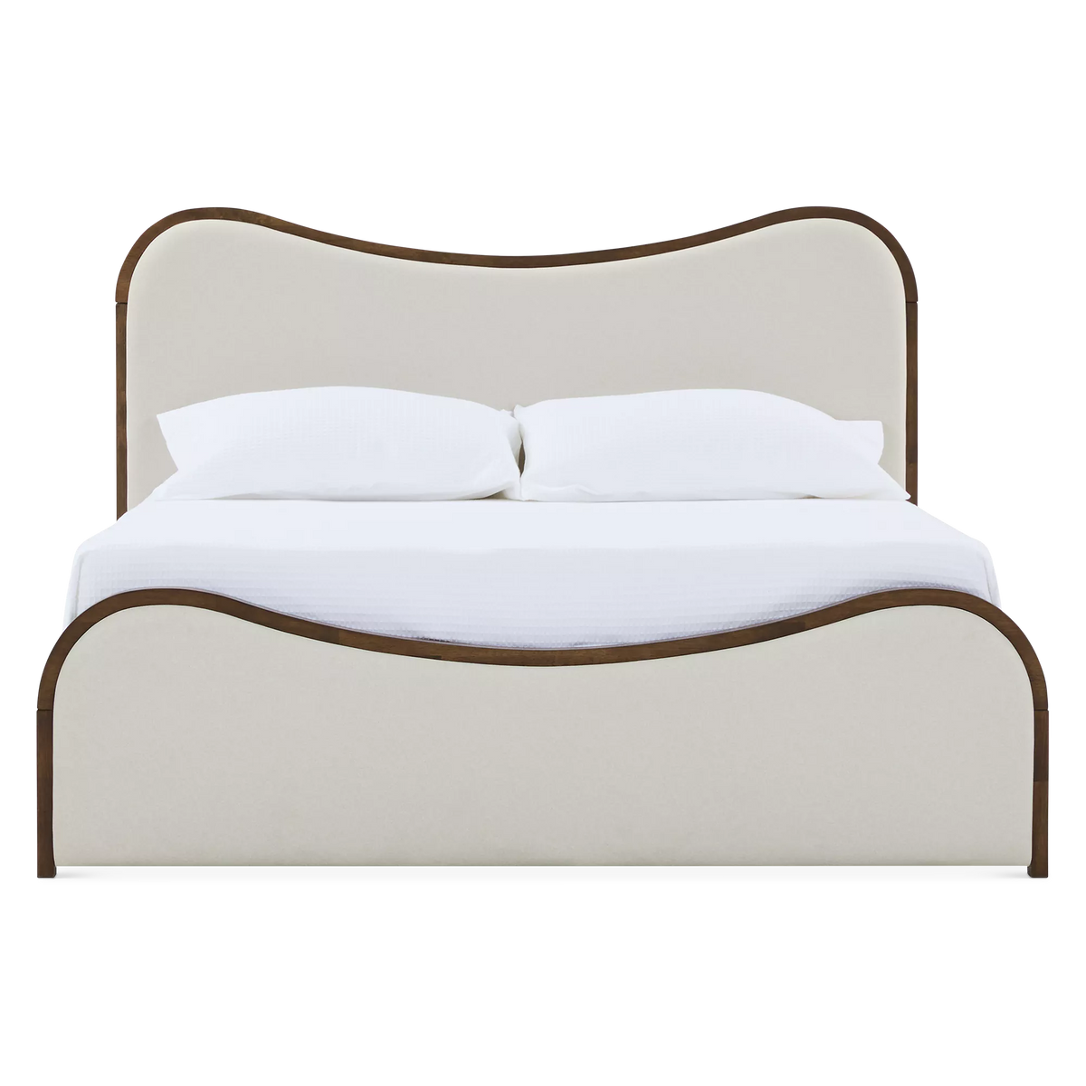 Oda - Modern Wood and Fabric Bed