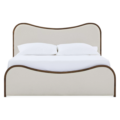 Oda - Modern Wood and Fabric Bed