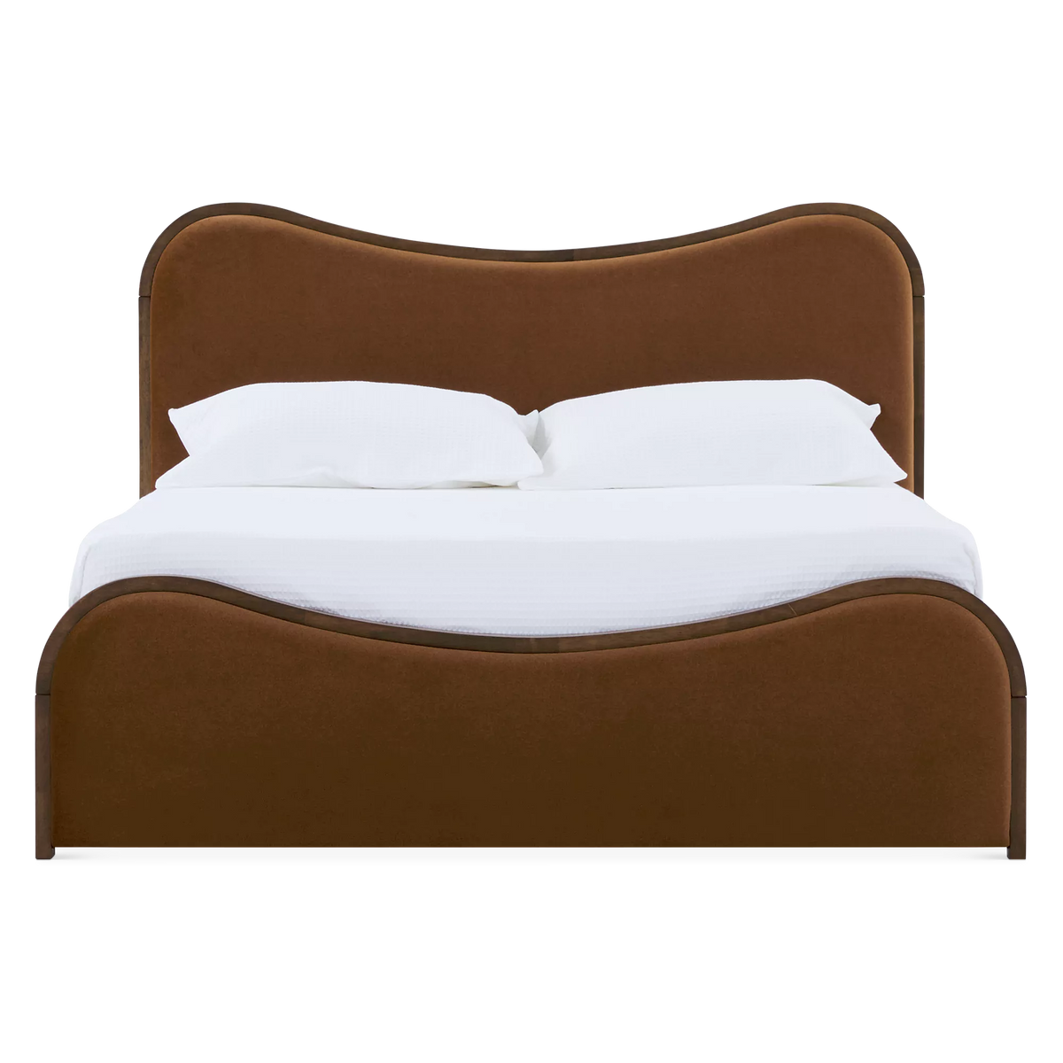 Oda - Modern Wood and Fabric Bed