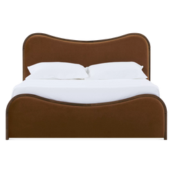 Oda - Modern Wood and Fabric Bed