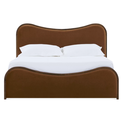 Oda - Modern Wood and Fabric Bed