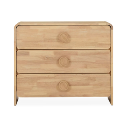 Noemi - commode 3 tiroirs en noyer
