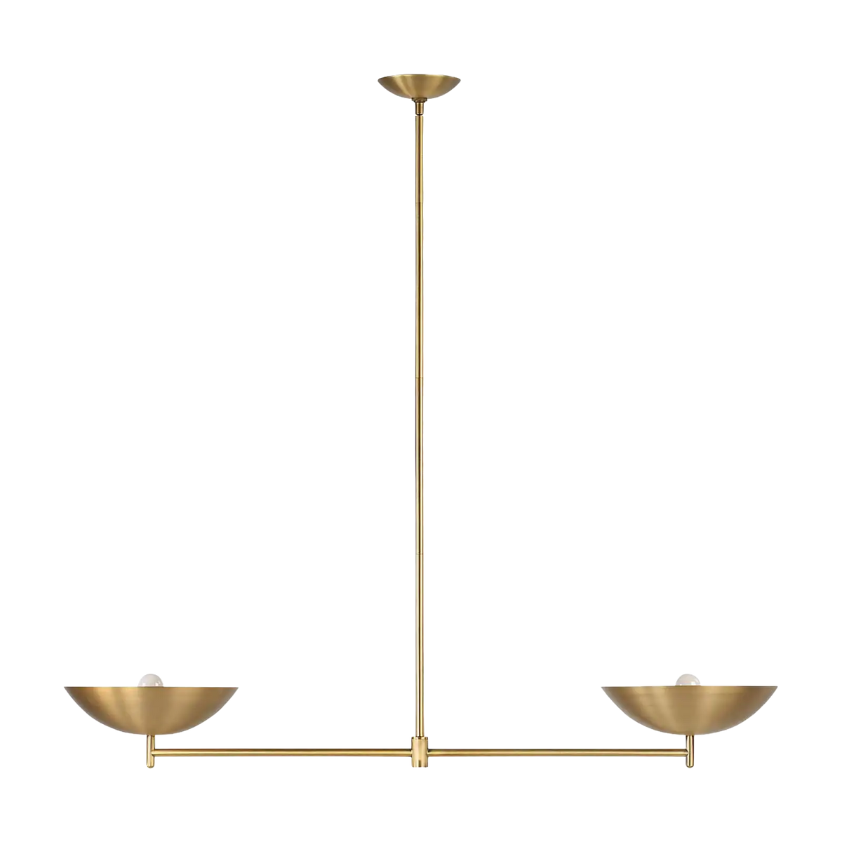 Waxlow - Waxlow, brushed brass and iron ceiling light