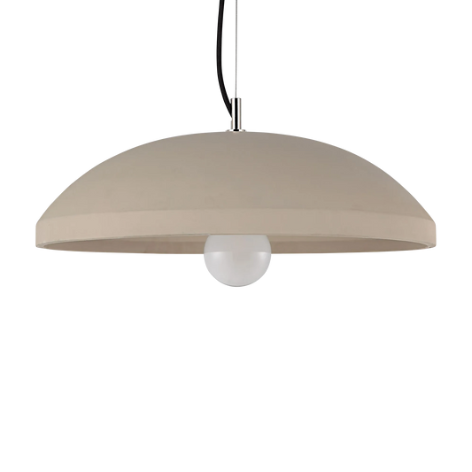 Scilla - concrete and champagne-finished iron ceiling light