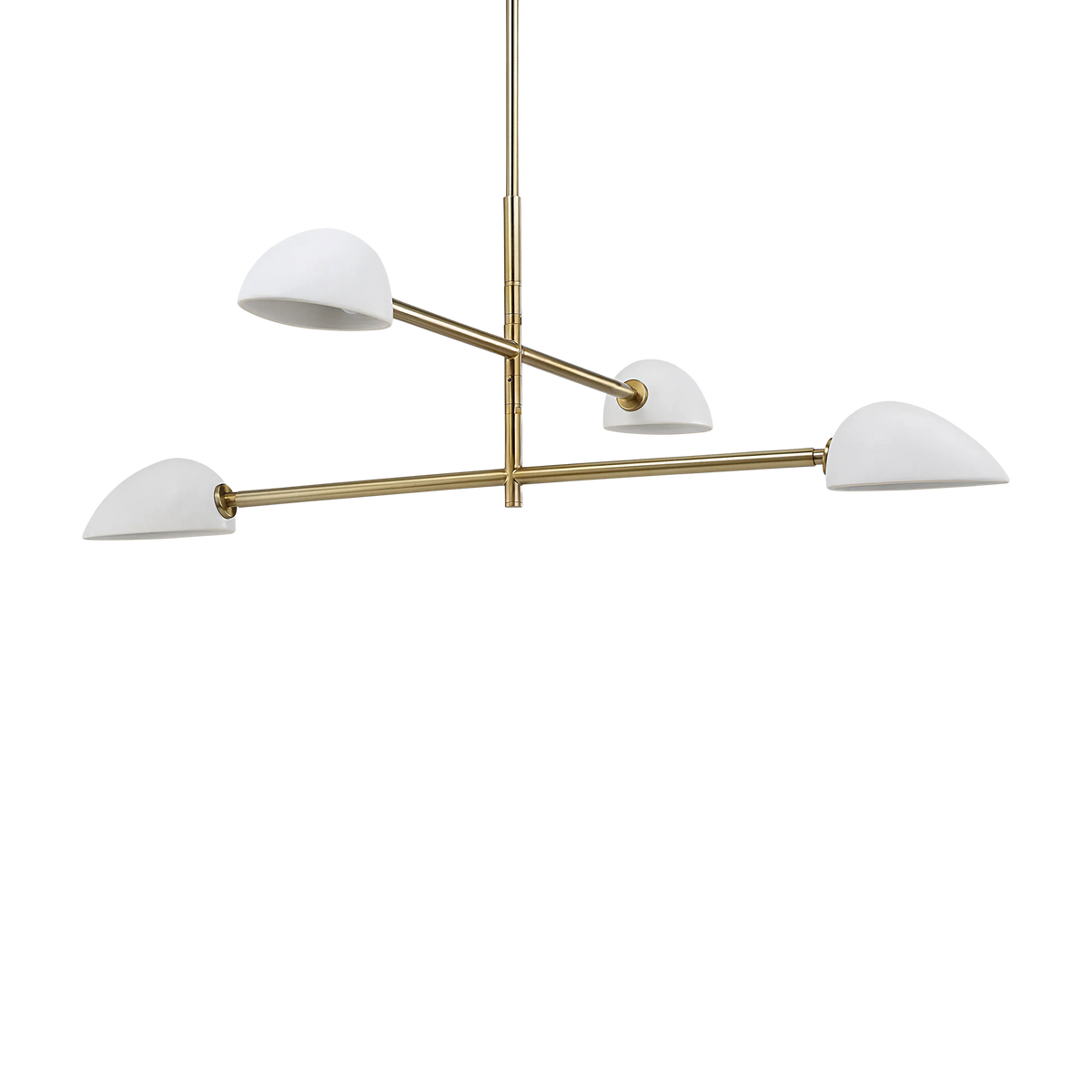 Tulla - champagne-finished iron ceiling light