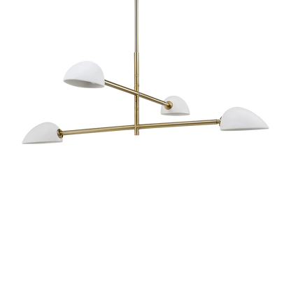Tulla - champagne-finished iron ceiling light