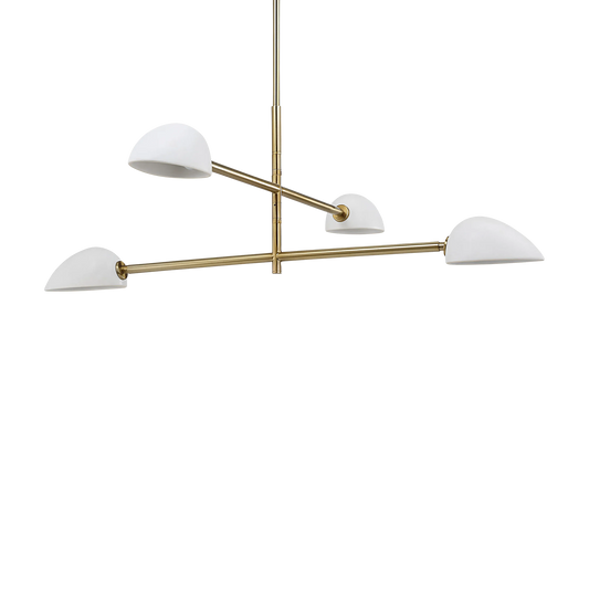 Tulla - champagne-finished iron ceiling light