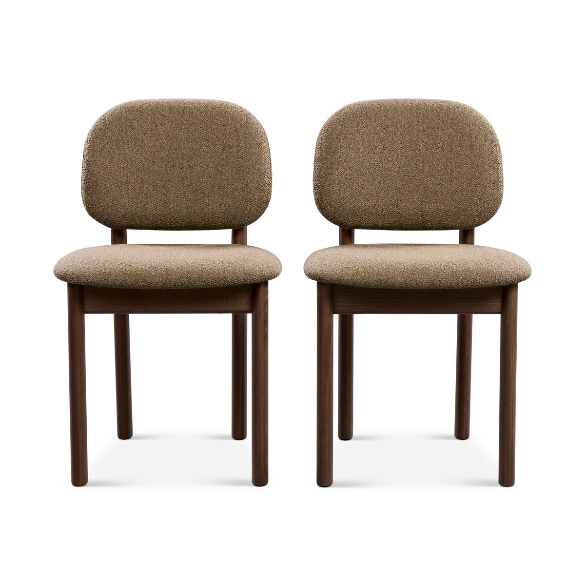 Elly - Chaises de salle à manger en noyer par Ligne Roset