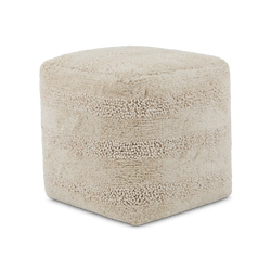 Dambov - Textured Cotton Cube Pouf