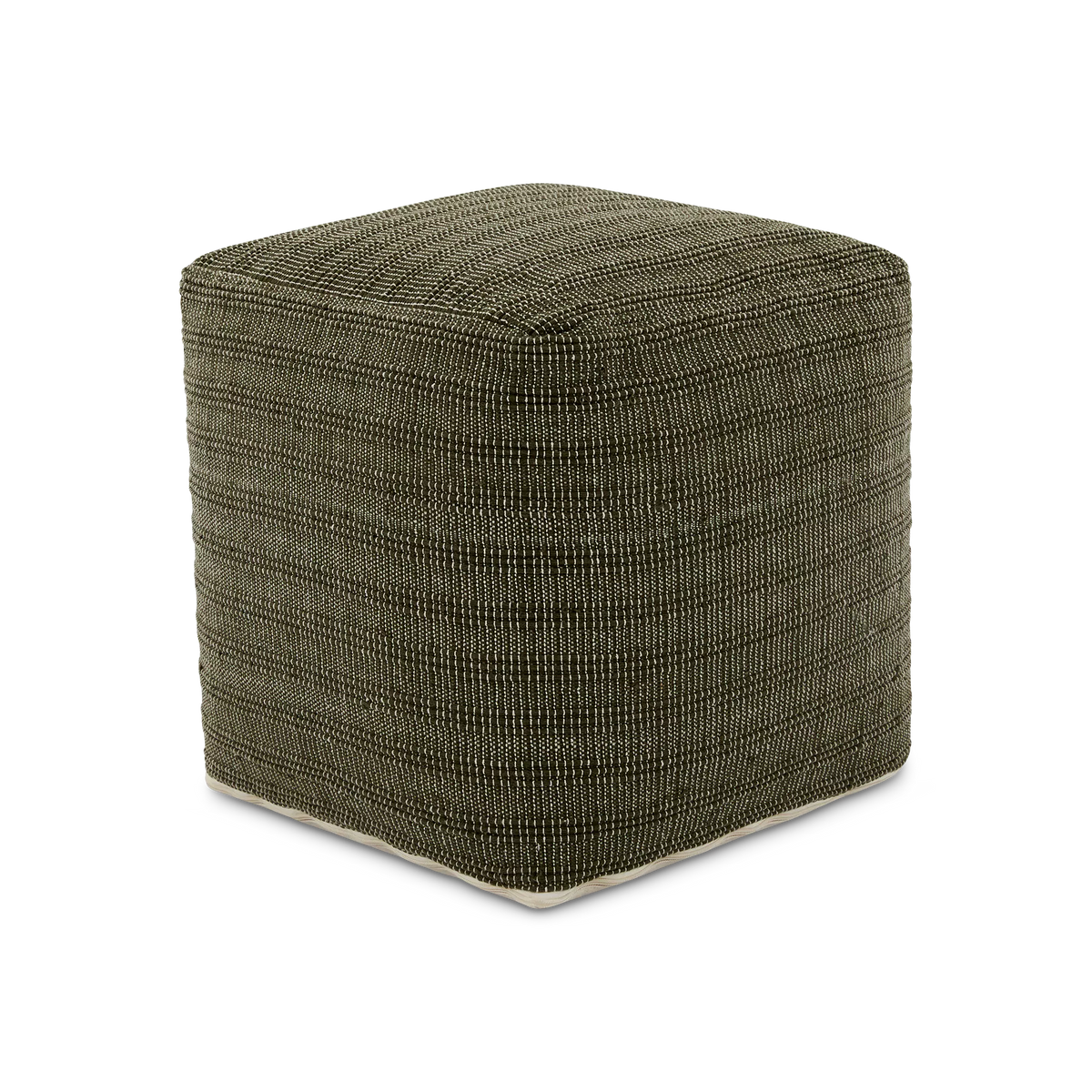 Belenda - Square Woven-Dyed Cotton Pouf