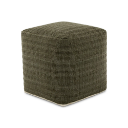 Belenda - Square Woven-Dyed Cotton Pouf