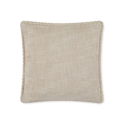 Faurei - Textured Cotton and Wool Cushion with Piping