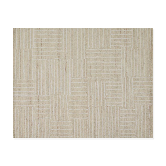 Kubusi - tapis en coton et laine à motif quadrillé
