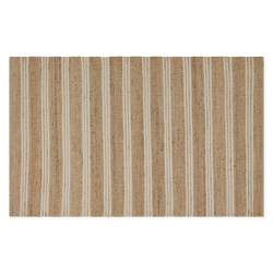 Daiton - Striped Cotton and Jute Rug