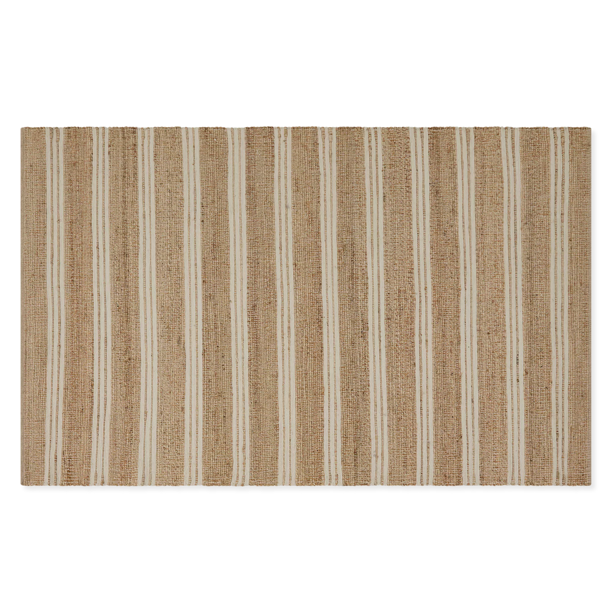 Daiton - Striped Cotton and Jute Rug