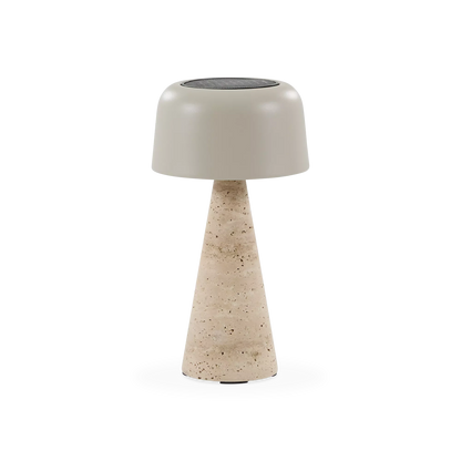 Shitake - Outdoor Travertine Table Lamp