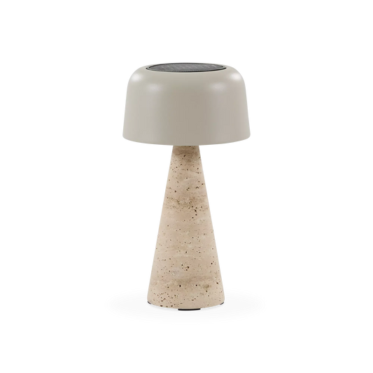 Shitake - Outdoor Travertine Table Lamp