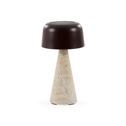 Shitake - Outdoor Travertine Table Lamp