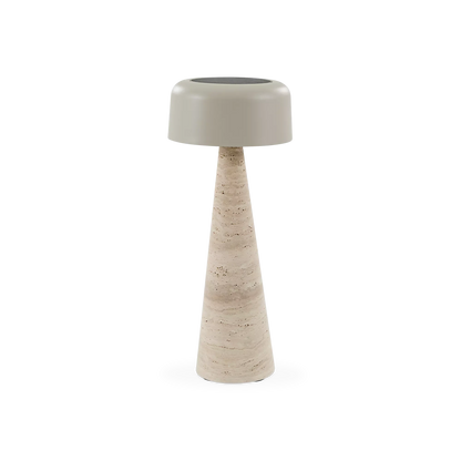 Shitake - Outdoor Travertine Table Lamp