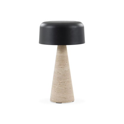 Shitake - Outdoor Travertine Table Lamp
