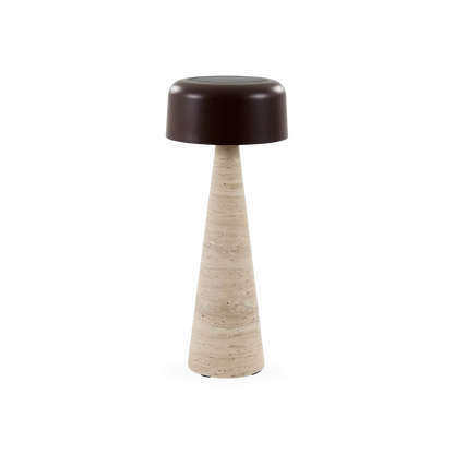Shitake - Outdoor Travertine Table Lamp
