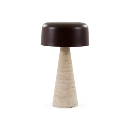Shitake - Outdoor Travertine Table Lamp