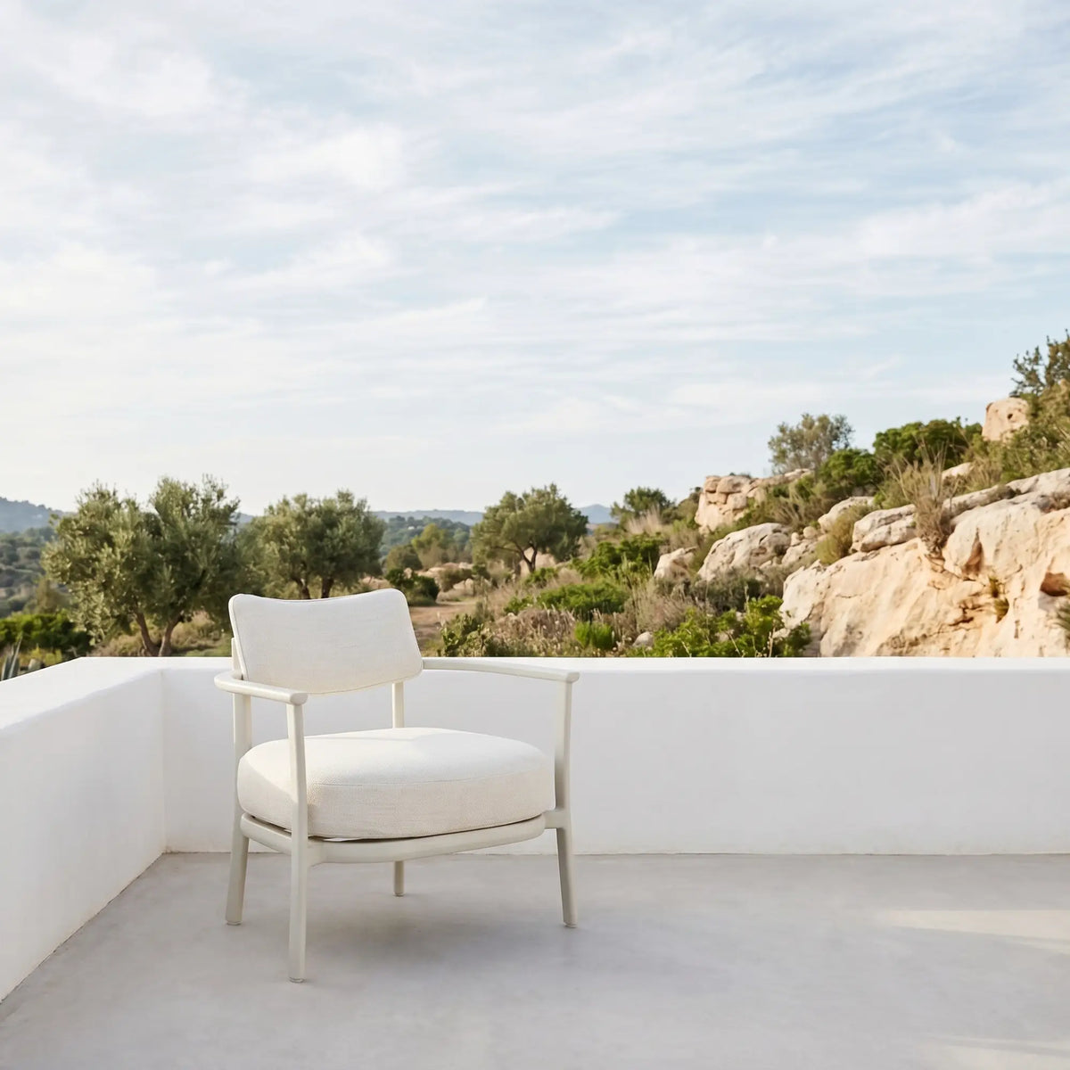 Avril - Outdoor Aluminium Lounge Chair