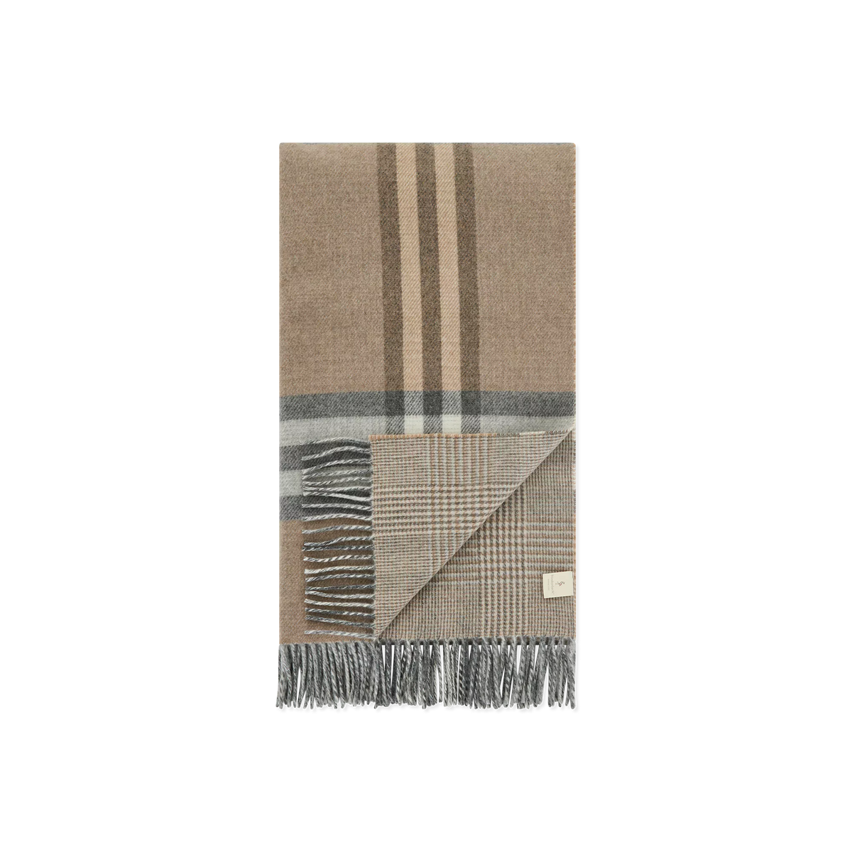 Twin Check - Checked Wool and Cashmere Throw