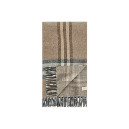 Twin Check - Checked Wool and Cashmere Throw