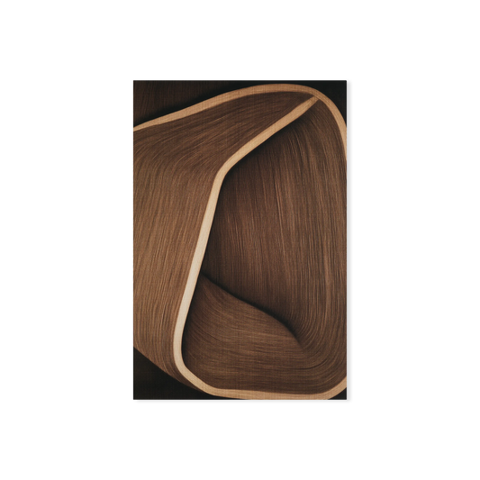 Caramel Lines I - Modern Abstract Print