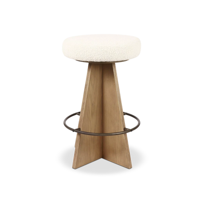 Damon - Oak Stool by Four Hands