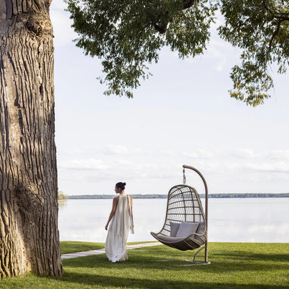 Good Vibes - Chaise suspendue extérieure en corde