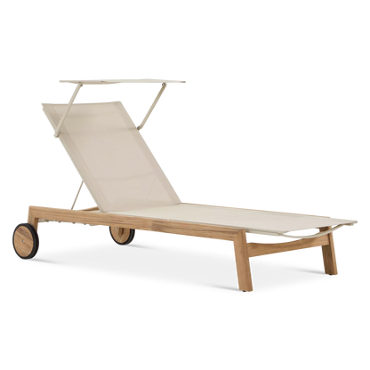 French Beauty - Outdoor Teak Lounger