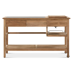 Happy Hour - Outdoor Teak Serving Cart