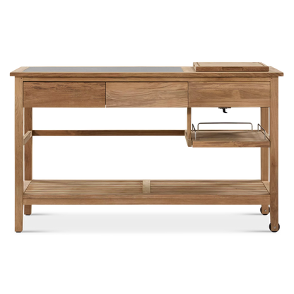 Happy Hour - Outdoor Teak Serving Cart