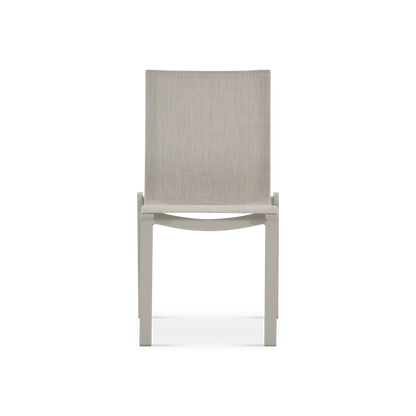 New Wave - Chaise sans bras extérieure en aluminium