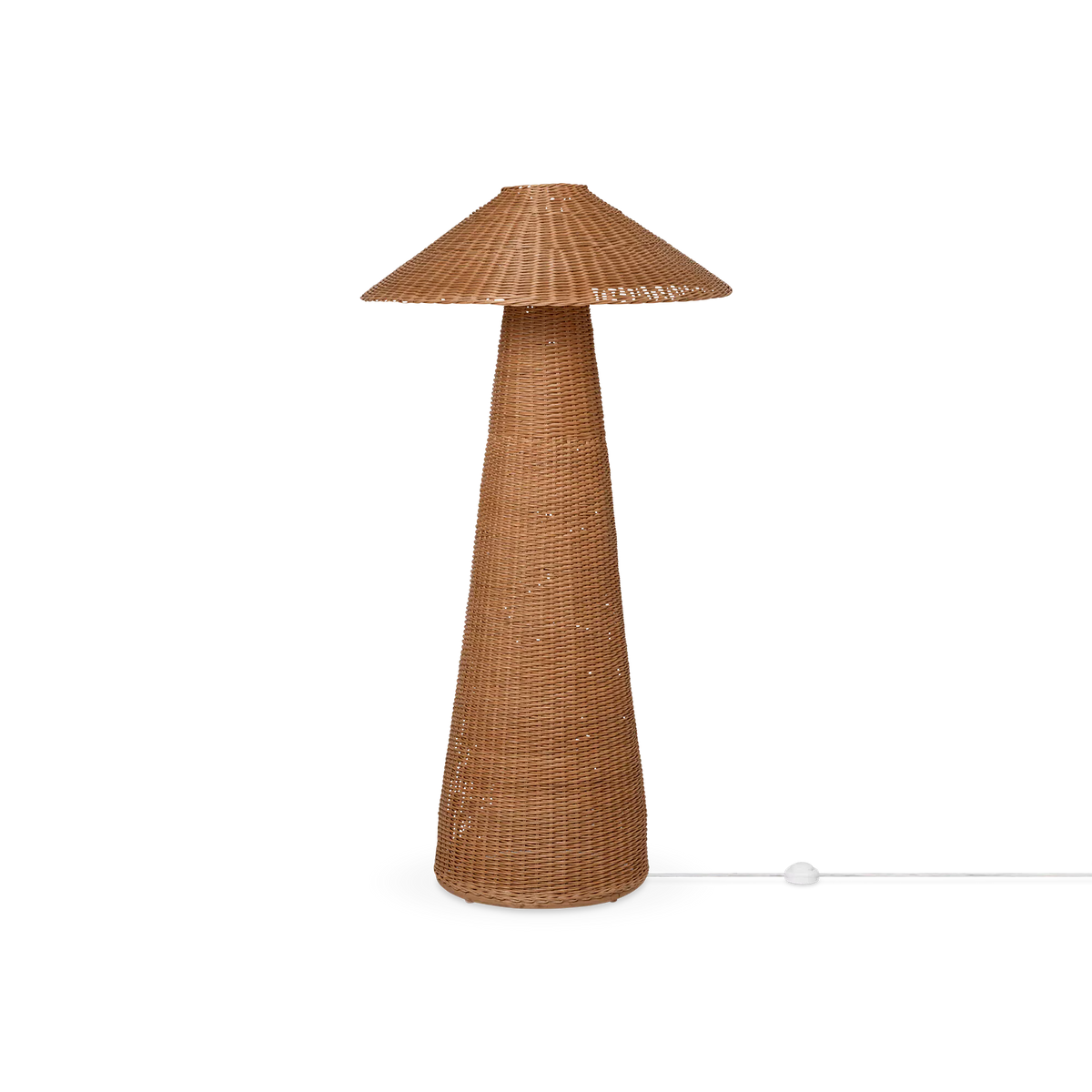 Dou - Natural Woven Rattan Floor Lamp