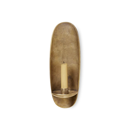 Agapé - brass wall candleholder