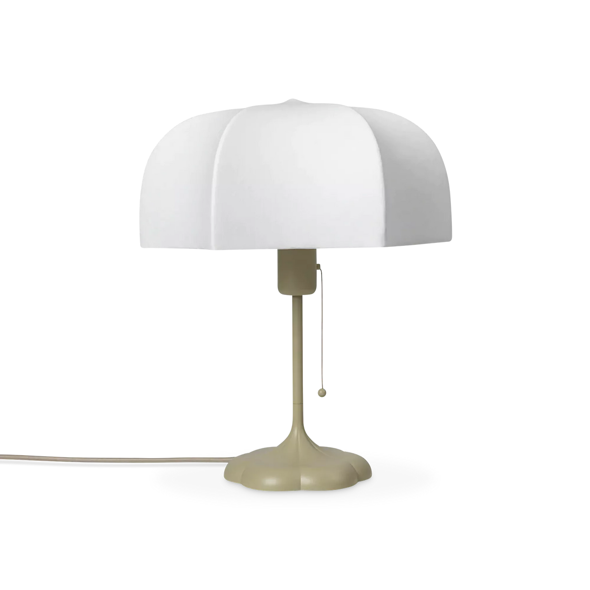 Poem - Baroque table lamp with white lampshade