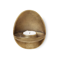 Agapé - brass wall candleholder