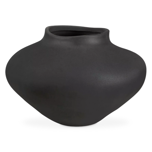Cipher - vase en céramique noire