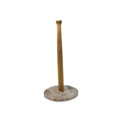 Leopard - Marble and wood wipe holder